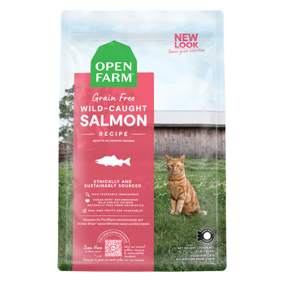 Open Farm Grain Free Wild Caught Salmon Recipe Dry Cat Food
