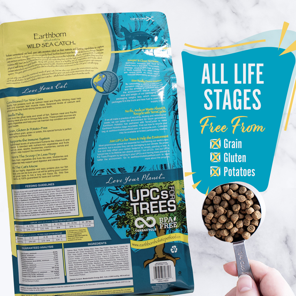 Earthborn Holistic Wild Sea Catch Grain Free Natural Cat Food
