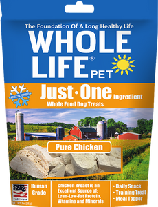 Whole Life Just One Grain Free Pure Chicken Freeze Dried Dog Treats