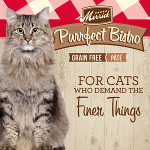Merrick Purrfect Bistro Grain Free Wet Cat Food Beef Recipe Pate