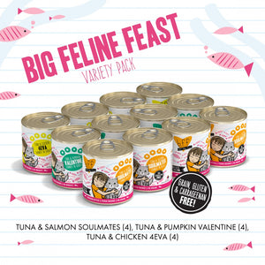 Weruva BFF Grain Free Big Feline Feast Canned Cat Food Variety Pack