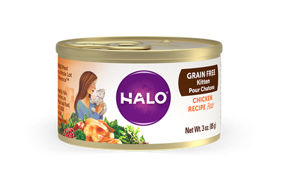 Halo Kitten Grain Free Chicken Recipe Pate Canned Cat Food