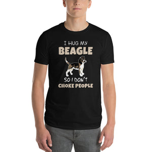 I Hug My Beagle Short-Sleeve T-Shirt