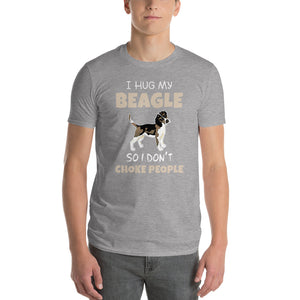 I Hug My Beagle Short-Sleeve T-Shirt
