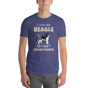 I Hug My Beagle Short-Sleeve T-Shirt